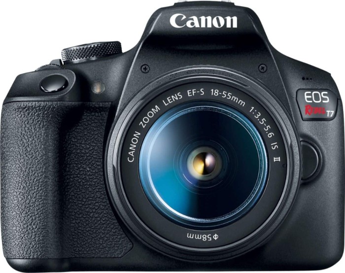 Picture of Canon EOS Rebel T7 DSLR Camera Two Lens Kit with EF-S 18-55mm & EF 75-300mm Lenses – Black (Brand New)