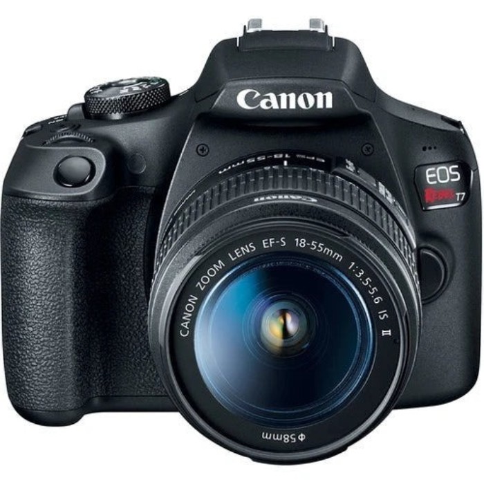 Picture of Canon EOS Rebel T7 24.1MP DSLR Camera with EF-S 18-55mm f/3.5-5.6 IS II Lens – Black (Brand New)